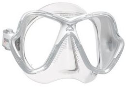 Mares X-Vision, Transparent Silicone, White Frame - Diving Mask - Main image
