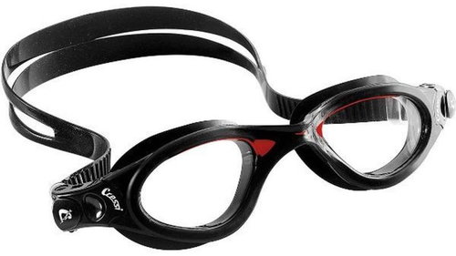 Cressi Flash, Black/Red, Clear Lens - Swimming Goggles - Main image