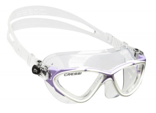 Cressi Planet Lady, White/Purple, Clear Lens - Swimming Goggles - Main image