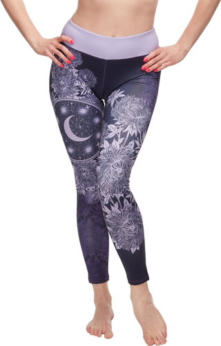 Dedoles Vidám fitnesz leggings Lila hold lila XS méret - Legging - Fő fotó