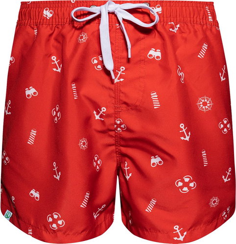 Dedoles Cheerful men's swim shorts Lifeguard red size 2XL - Men's Swimwear - Main image