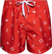 Dedoles Cheerful men's swim shorts Lifeguard red size. S - Men's Swimwear