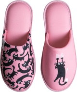 Dedoles Veselé pantofle Růžové kočky růžová EU 39 / 275 mm - Slippers