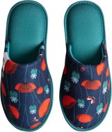 Dedoles Veselé pantofle Berušky a vlčí máky modrá EU 39 / 275 mm - Slippers