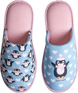 Dedoles Happy slippers Penguin on skates blue - Slippers