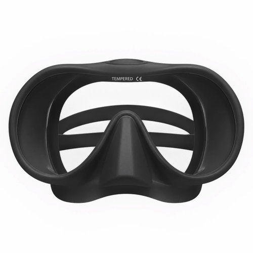 Deep Vision X1 Frameless Black Antifog mask - Diving Mask - Main image