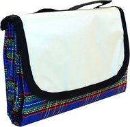 Pronett XJ5439 Pikniková deka 150 × 150 cm károvaná modrá - Picnic Blanket