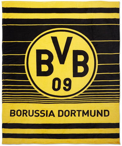 Fan-shop Fleece blanket BORUSSIA DORTMUND Streifen - Blanket - Main image