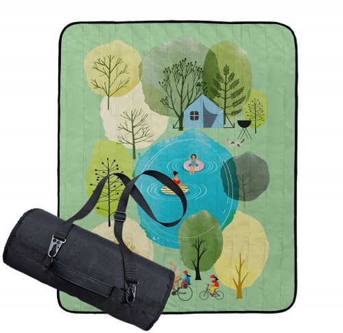 Butter Kings Picnic blanket with strap Summer time - Picnic Blanket - Main image