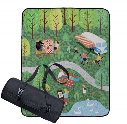 Butter Kings Picnic blanket with Camping trip strap - Picnic Blanket - Main image