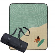 Butter Kings Pikniková deka s popruhem My love is sea  - Pikniková deka