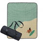Picnic Blanket Butter Kings Picnic blanket with strap My love is sea - Pikniková deka
