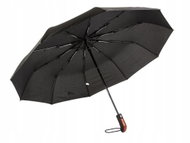 Verk 25006 Folding umbrella 100 cm wooden handle black - Umbrella