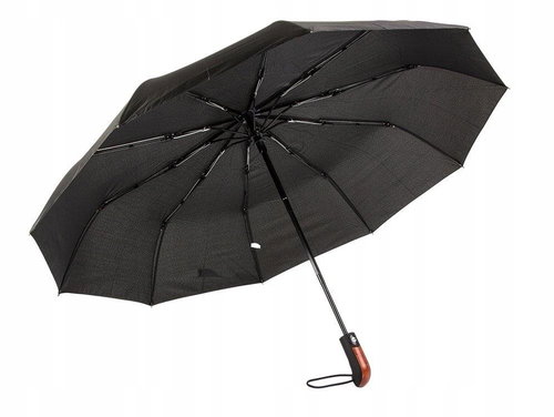 Verk 25006 Folding umbrella 100 cm wooden handle black - Umbrella - Main image