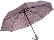 Verk 25011 Skládací deštník s kapkami 95 cm šedý - Umbrella