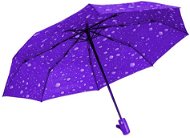 Verk 25011 Skládací deštník s kapkami 95 cm fialový - Umbrella