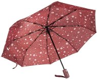 Verk 25011 Skládací deštník s kapkami 95 cm červený - Umbrella