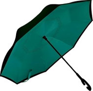 GGV Obrácený deštník 110 cm zelený - Umbrella
