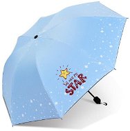 eCa PAR06 Skládací deštník 98 cm Star světle modrý - Umbrella