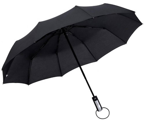 APT Skládací deštník černý 100 cm - Umbrella - Main image