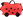 Hard-shell, red, 4 wheels, shoulder strap, 52×21×32cm