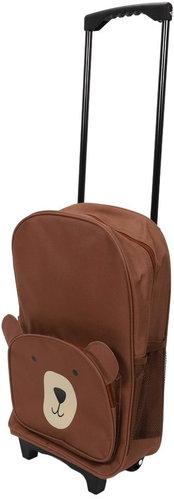 ProWorld Medvídek textile suitcase, telescopic handle, 2 wheels, 29×12×40cm - Children's Briefcase - Main image