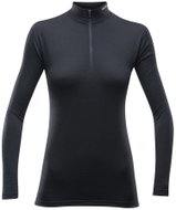 DEVOLD Breeze Merino 150 Zip Neck Wmn, Black, XL - Thermal Underwear