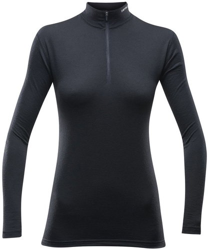 DEVOLD Breeze Merino 150 Zip Neck Wmn, Black, XL - Thermal Underwear - Main image