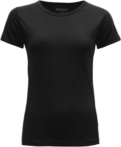 DEVOLD Breeze Merino 150 T-Shirt Wmn, Black, XS - Thermal Underwear - Main image