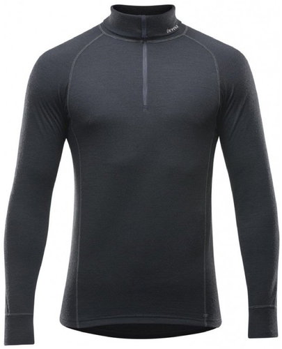 DEVOLD Expedition Merino 235 Z. Neck Man, Black, M - Thermal Underwear - Main image