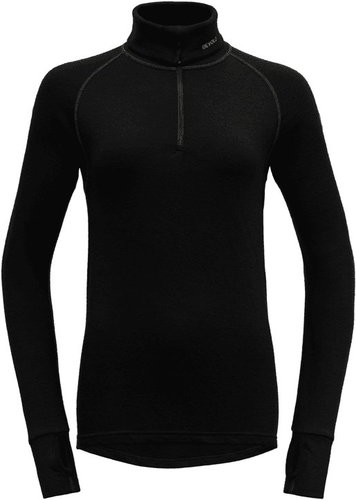 DEVOLD Expedition Merino 235 Z. Neck Wmn, Black, M - Thermal Underwear - Main image