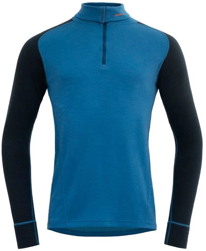 DEVOLD Duo Active Merino 205 Z. Neck Man, Blue/Ink, M - Thermal Underwear - Main image