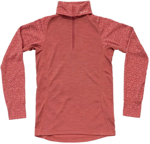 DEVOLD Duo Active Merino 205 Z. Neck Wmn, Marsala, L - Thermal Underwear - Main image