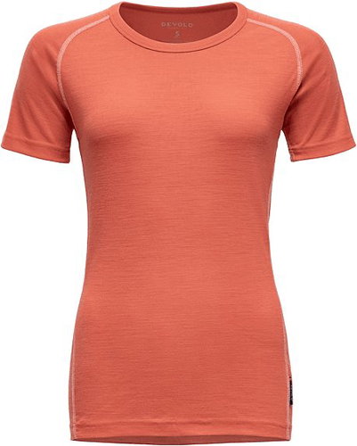 DEVOLD Lauparen Merino 190 Base Tee Wmn, Coral, XL - Thermal Underwear - Main image
