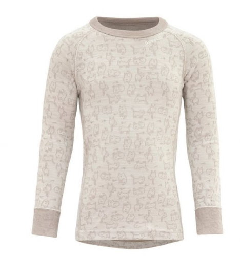 DEVOLD Duo Active Merino Shirt Kid, Raw White, 2 - Thermal Underwear - Main image