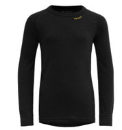 DEVOLD Duo Active Merino Shirt Jr, Black - Thermal Underwear