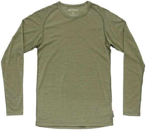 DEVOLD Lauparen Merino 190 Base Shirt Man, Lichen, M - T-Shirt - Main image