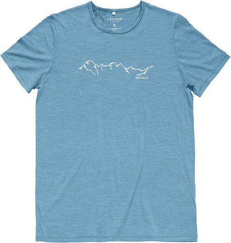 DEVOLD Active Skyline Tee Man, Skyblue, M - T-Shirt - Main image