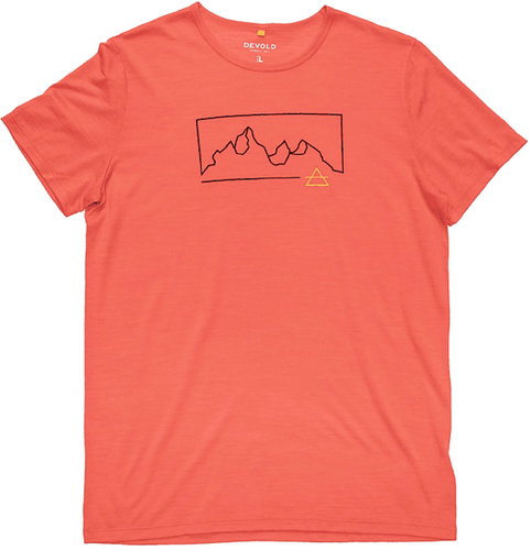 DEVOLD Active Outline Tee Man, Cayenne, XL - Tričko - Hlavní obrázek
