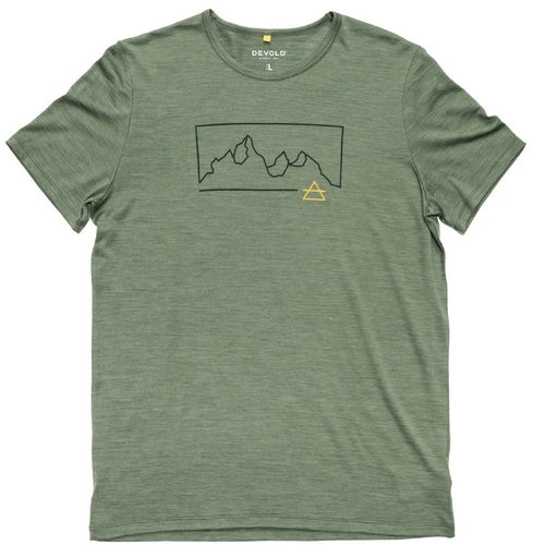 DEVOLD Active Outline Tee Man, Forest, S - T-Shirt - Main image