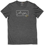 DEVOLD Active Outline Tee Man, Anthracite, S - T-Shirt