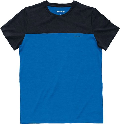 DEVOLD Classic Linear Tee Man, Royal/Ink, S - T-Shirt - Main image
