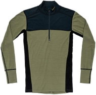 DEVOLD Lauparen Merino 190 Zip Neck Man, Ink/Lichen/Black, XXL - Thermal Underwear