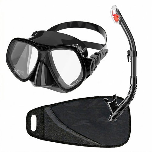 Dive team DEEP VISION antifog all black - Diving Set - Main image
