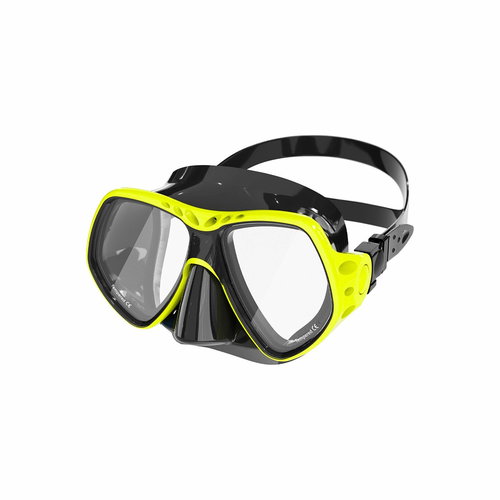 Dive Team Deepvision antifog, mask, black/reflective yellow - Diving Mask - Main image