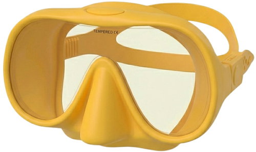 Dive Team Frameless, mask, antifog mango - Diving Mask - Main image