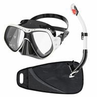 Dive Team Šnorchlovací set Deep Vision antifog, bílý - Potápěčská sada