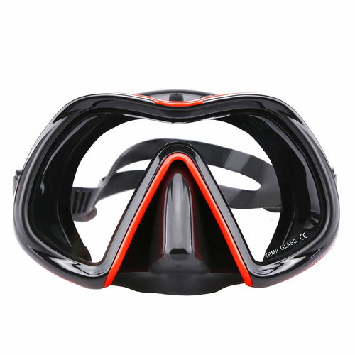 Dive Team Maxi View Mask, red - Snorkel Mask - Main image