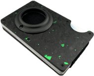 Daklos Carbon RFID karbonová mini pro AirTag s klipem černozelená - Wallet