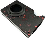 Daklos Carbon RFID karbonová mini pro AirTag s klipem černočervená - Wallet